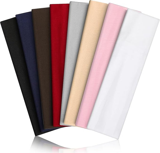 Women‘s Elastic Headbands for Running & Yoga 🏃‍♀️💕 | Non-Slip Soft Stretchy Hair Band Set – Cute Summer Colors for Workout, Sports, Daily Wear (6/12 Pack)